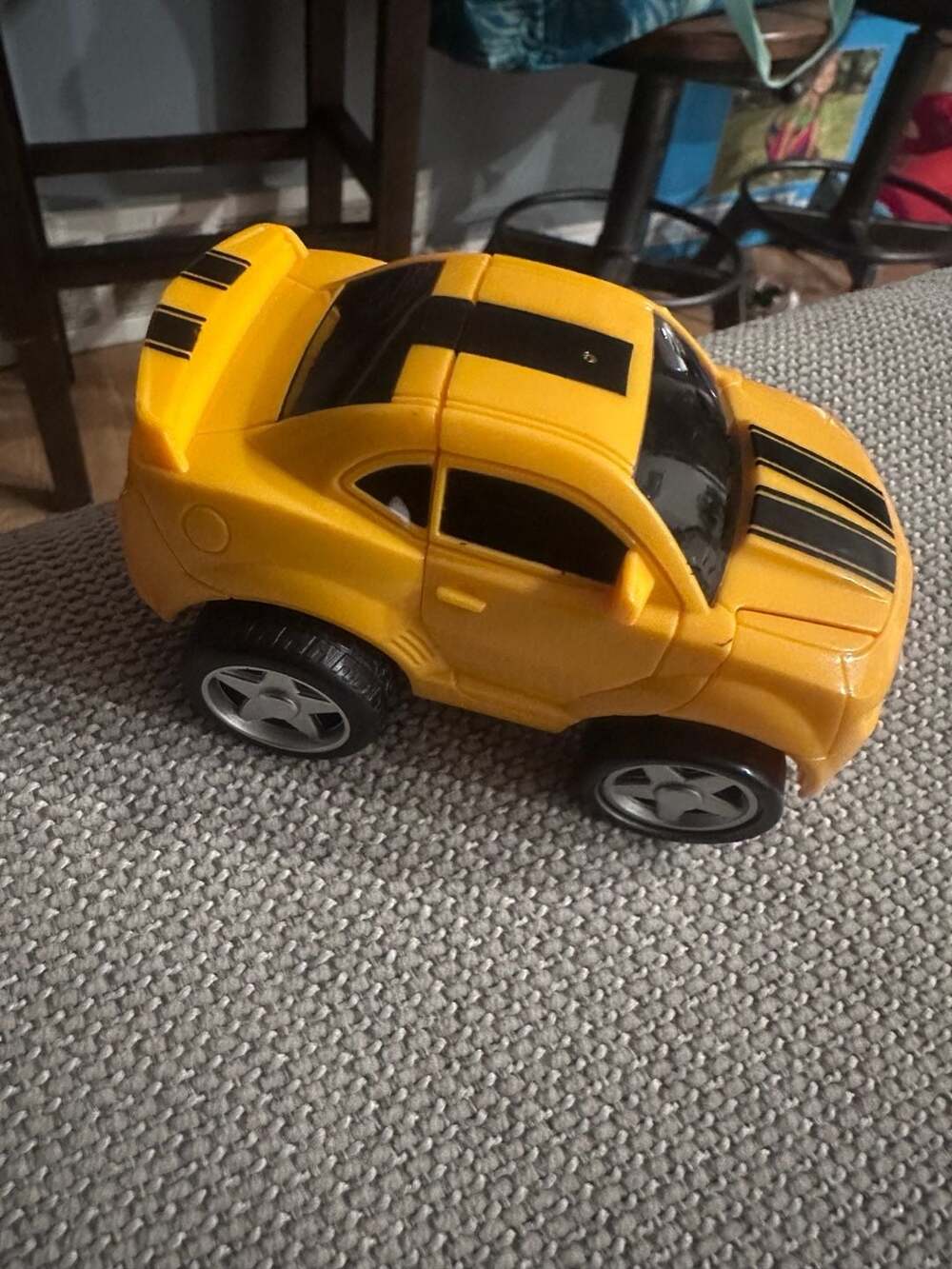 Transformers Animated Bumper Battlers Bumblebee Yellow Car Toy